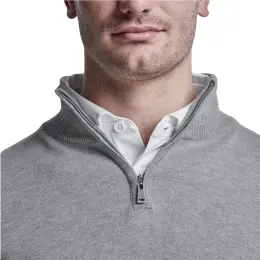 Mens 1-4 Zip Quantum Low Pill Jersey Close Up Collar
